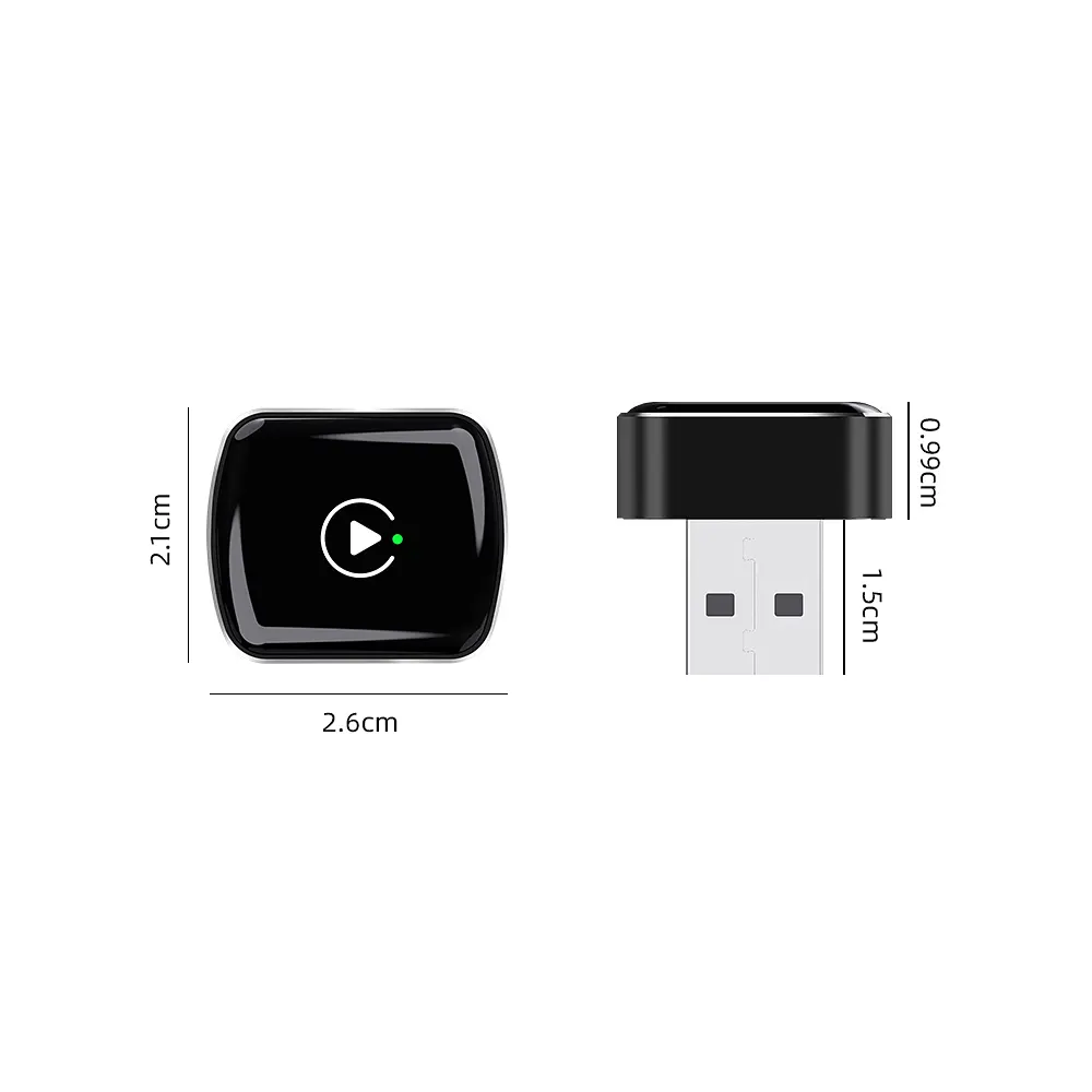 Бездротовий USB адаптер CarAIBOX EC15-GD 2в1 для Apple CarPlay та Android Auto - фото 9