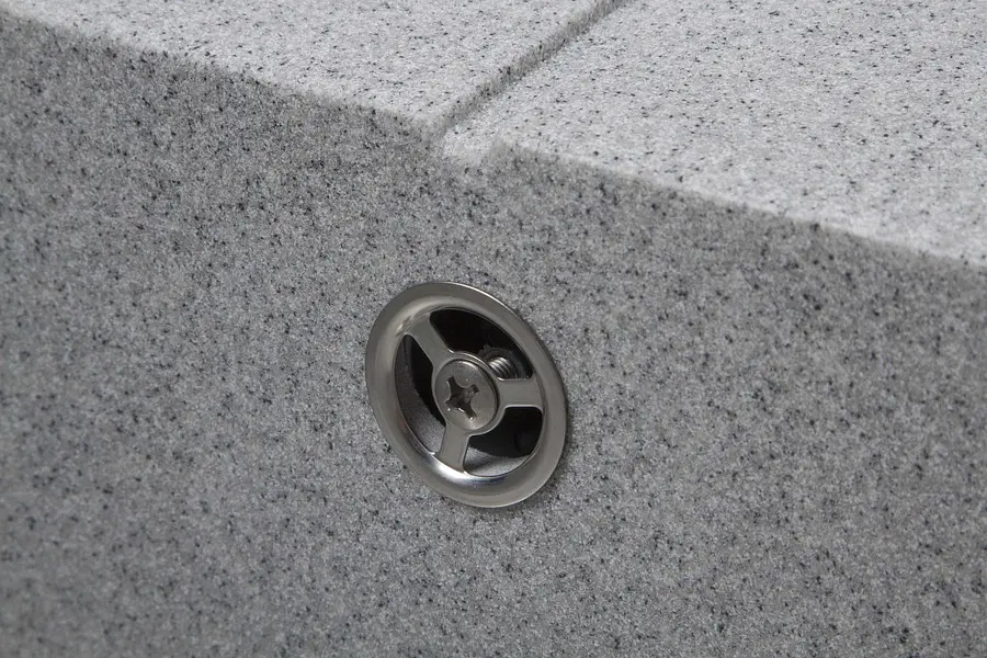 Каменная мойка Ventolux Stella Gray Granit 765x485x200 мм - фото 9