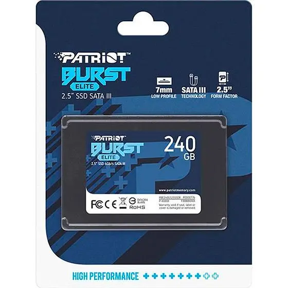 SSD накопичувач Patriot Burst Elite 240GB (PBE240GS25SSDR) [119379] - фото 4