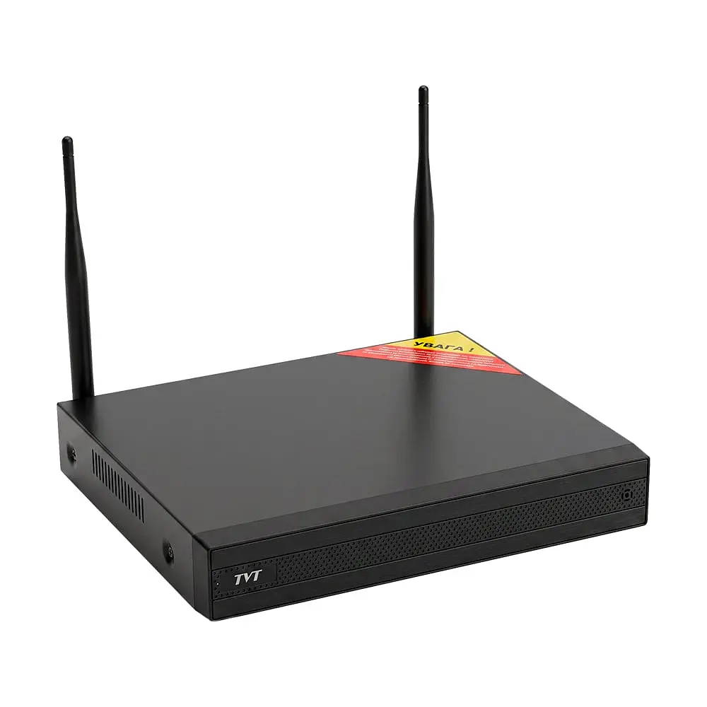 Комплект IP-відеонагляду з WiFi на 4 камери TVT TD-P0804W1-001: 4 циліндричні 4Mp WiFi IP-відеокамери + 8-канальний 8Mp WiFi IP-відеореєстратор (77-00482) - фото 5