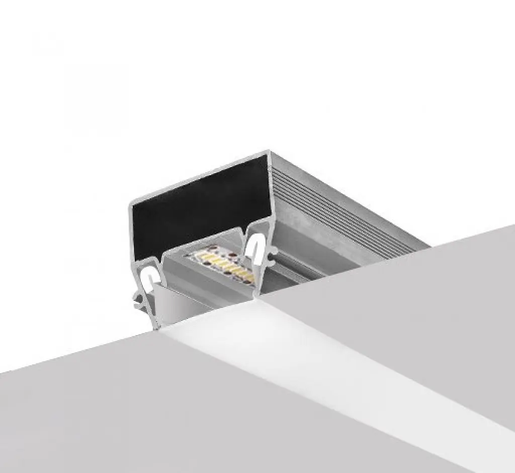 LED профіль для натяжної стелі , гарпунна система. Розсіювач PC в комплекті.3м KLOODI KLP NAT4736 3 ALU - фото 2