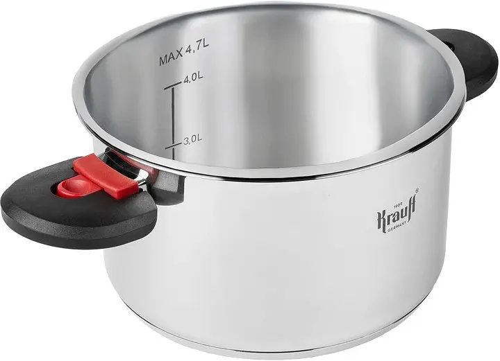 Каструля з кришкою Krauff 26-303-021 4.7 л 22 см срібляста - фото 5