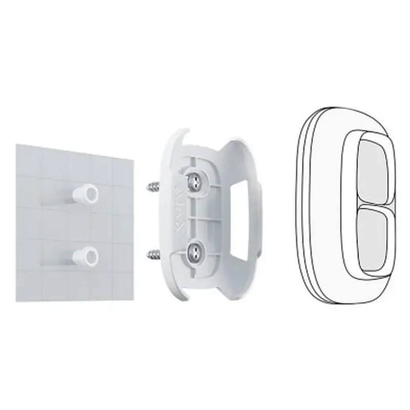 Аксесуар для охоронних систем Ajax DoubleButton Holder біла - фото 2