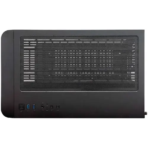 Корпус 1stPlayer UV6, Black, без БЖ, Mini Tower, Micro ATX / Mini ITX, 2xUSB 3.0, макс. CPU - 157 мм / VGA - 400 мм, 3x120 мм ARGB, бічна та передня панель із загартованого скла (UV6-BK-2FC7R-1FC7) - фото 5