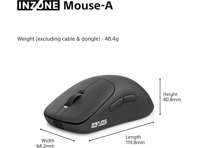 Миша Sony INZONE Wireless (MSEG500B.E) - фото 8