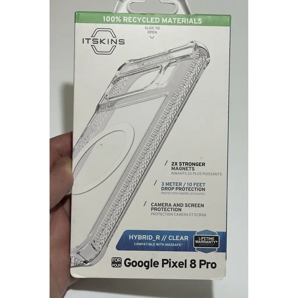 Оригиинальный противоударный чехол Itskins Ultra Hybrid MagSafe для Google Pixel 8 Pro (6.7") прозрачный - фото 2