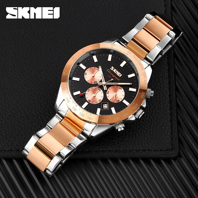 Чоловічий наручний годинник 9259RGBK Rose Gold-Black Skmei acs0029841 - фото 4
