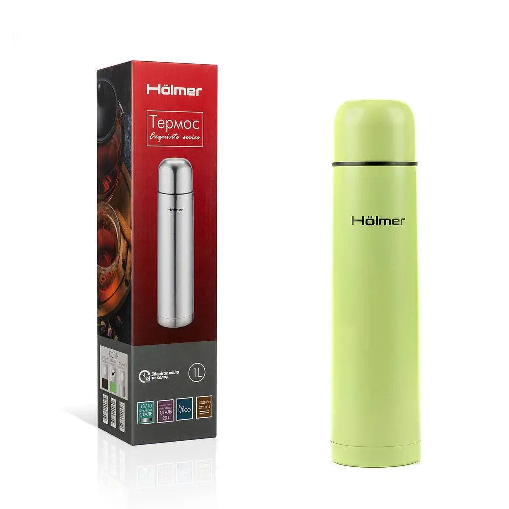 Термос Holmer TH-01000-SG Exquisite 1 л зеленый (TH-01000-SG Exquisite) - фото 7