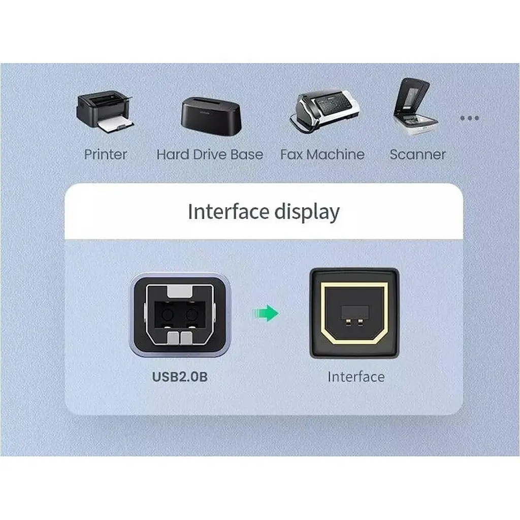 Перехідник Ugreen US382 USB-C to USB-B Aluminium Case (20120) [134318] - фото 4