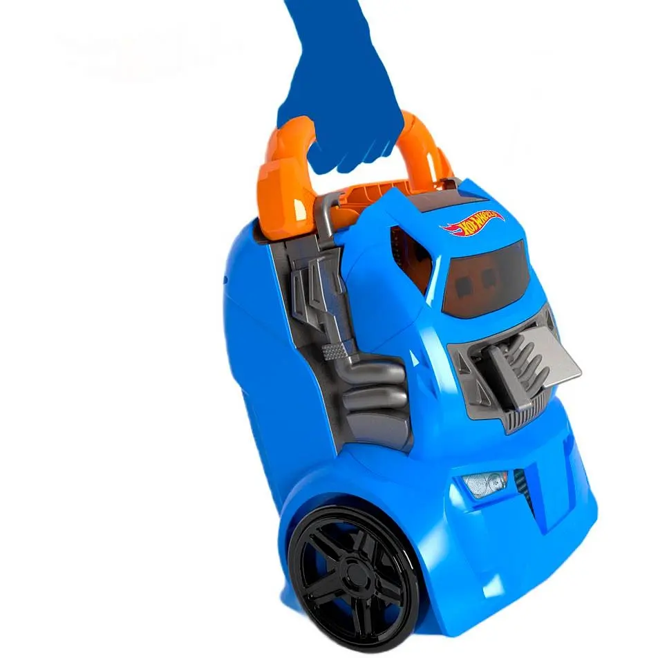 Портативный трек-контейнер Hot Wheels с 4 параллельными дорожками (HWCC14) - фото 2