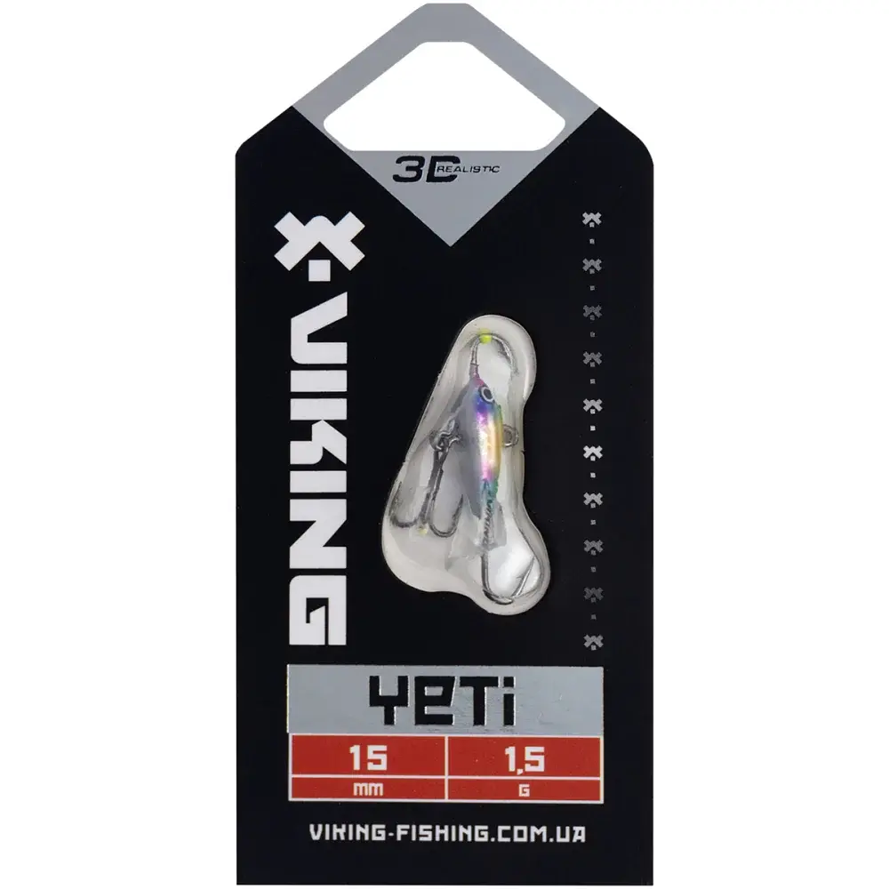 Балансир Viking Fishing Yeti Ice Jig 15mm 1.5g #16 European Values - фото 2