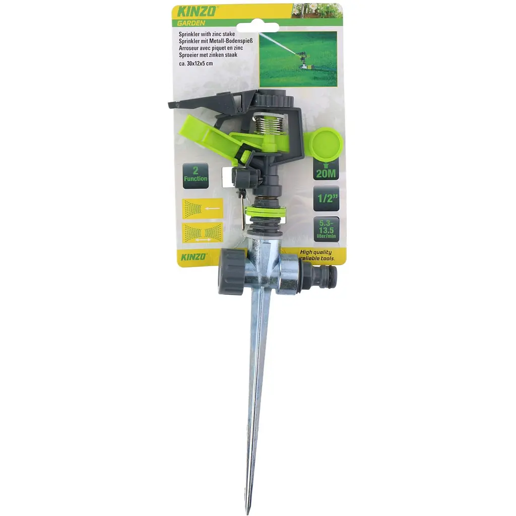 Дощувач Kinzo Garden цинковий 1/2" 12х5х30 см - фото 2