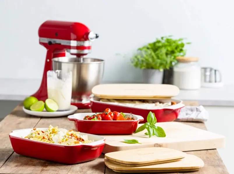 Форма для запікання з кришкою KitchenAid СС006108-001 8,8 х24, 8х40, 4 см 3.8 л червона - фото 4