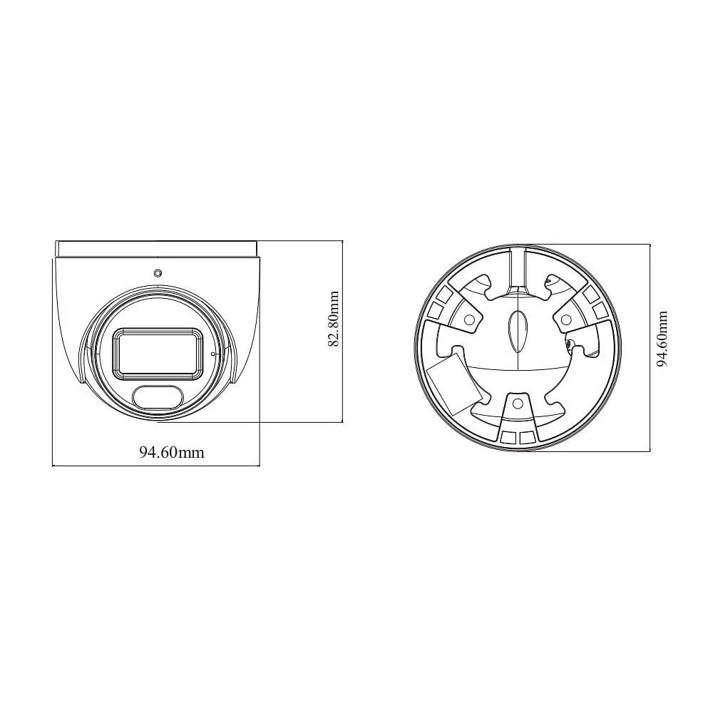 IP-відеокамера 4Mp TVT TD-9544S4L-A(D/PE/AW2) Black f=2.8mm, ІЧ+LED-підсвічування, з мікрофоном (77-00476) - фото 2