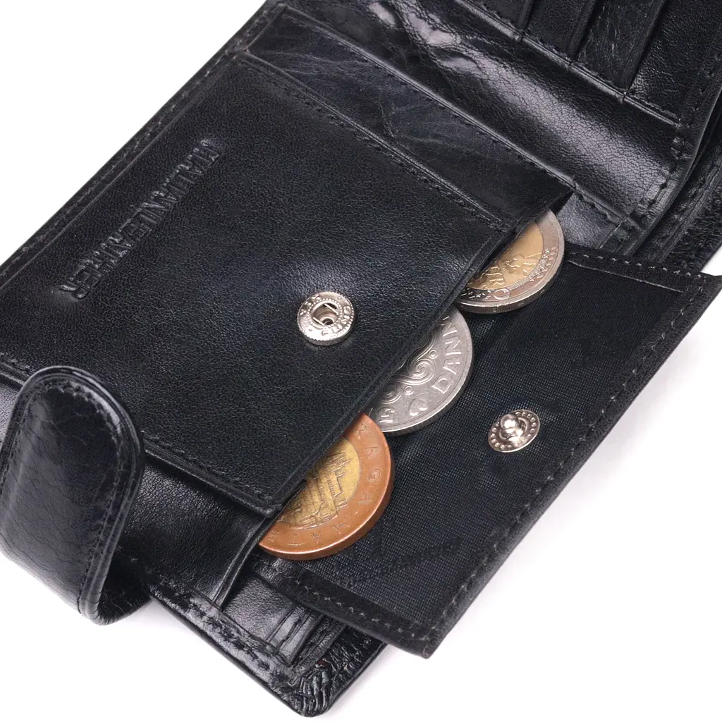Бумажник кожаный мужской ST Leather 11х9,5х2 см acs0024010 - фото 5