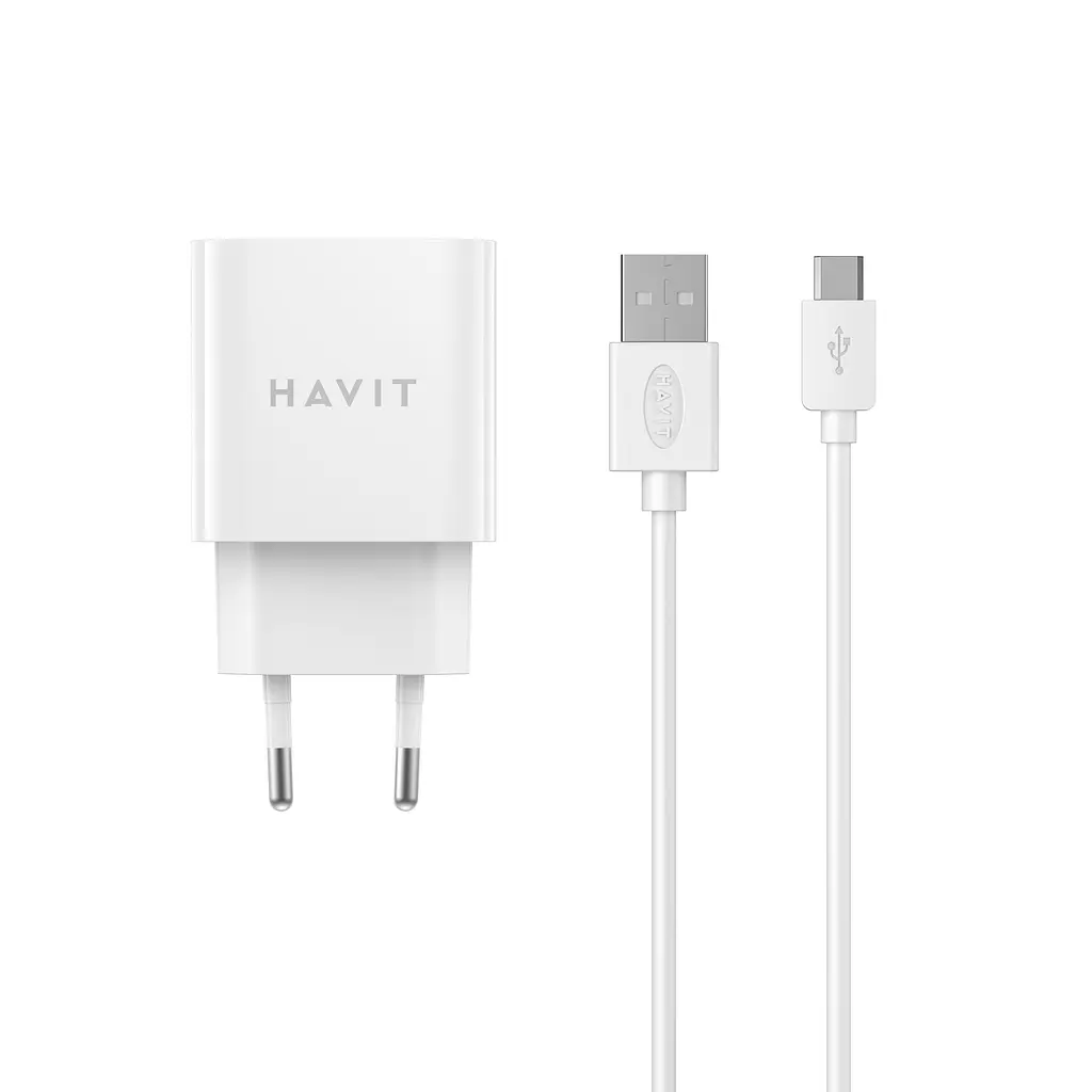 Зарядний пристрій HAVIT HV-ST111 USB з кабелем Micro USB HAVIT (27336-000) - фото 2