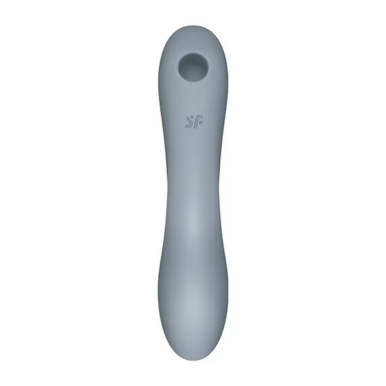 Вакуумный стимулятор клитора с вибрацией Satisfyer Curvy Trinity 3 серый - фото 7