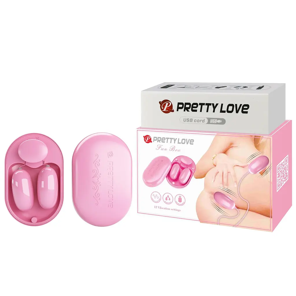 Набор из виброяиц Pretty Love Fun Box розовый - фото 2