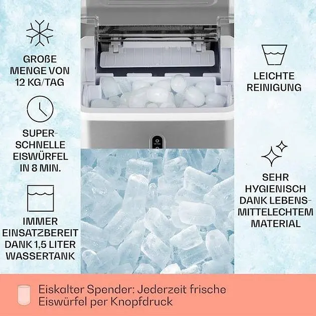 Льодогенератор Klarstein Chillout (10035319) - фото 2