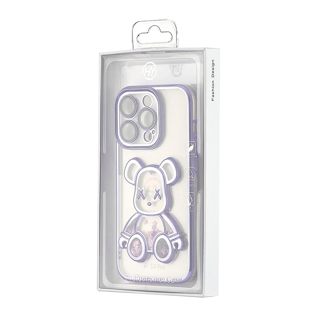 Чохол Shining Bear Case Protected Camera iPhone 14 Pro Purple - фото 2