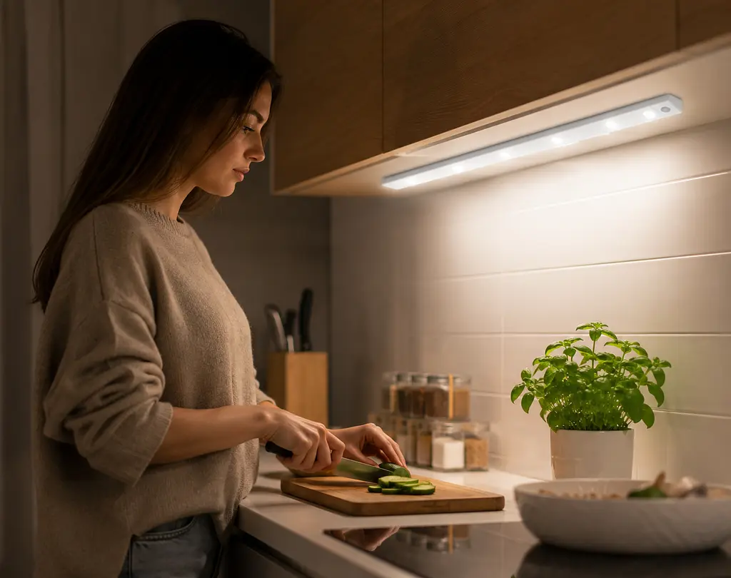Лампа із сенсором на рух LED 50 / Акумуляторний світильник із датчиком руху - фото 3