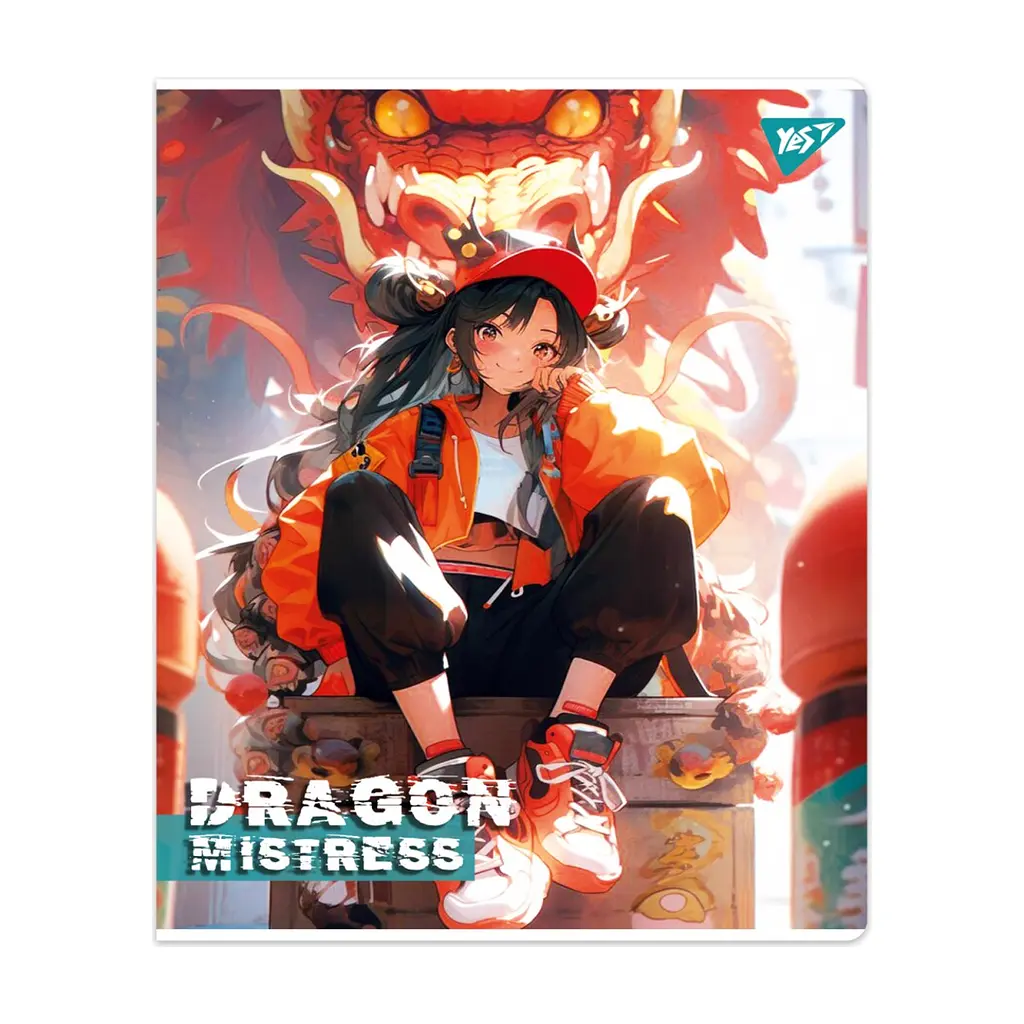 Зошит Yes Dragon mistress 12 аркушів лінія (767506), в асортименті - фото 4
