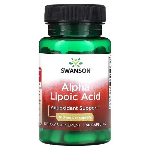 Альфа-ліпоєва кислота Alpha Lipoic Acid 300 mg 60 капсул Swanson vit0006595