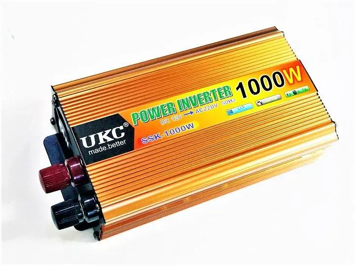 Универсальный автомобильный инвертор UKC 12V/220V 1000W преобразователь напряжения - фото 4