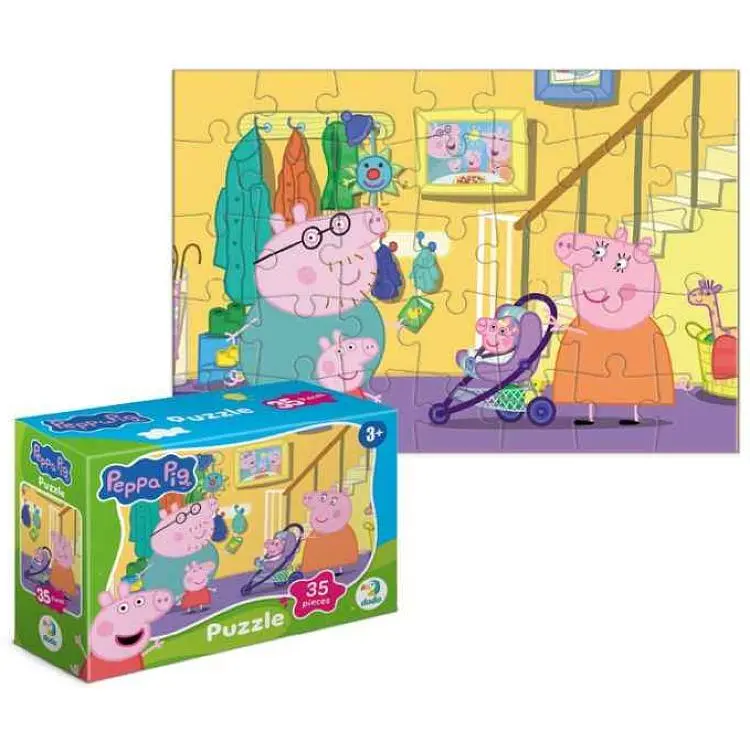 Пазли DODO міні 35ел. Peppa Pig. На прогулянку