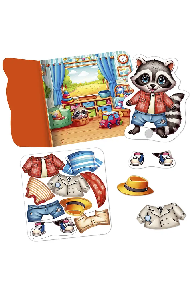 Розвиваюча гра з липучками «Єнотик» Vladi Toys VT1320-02 ЦБ-00292263 - фото 3
