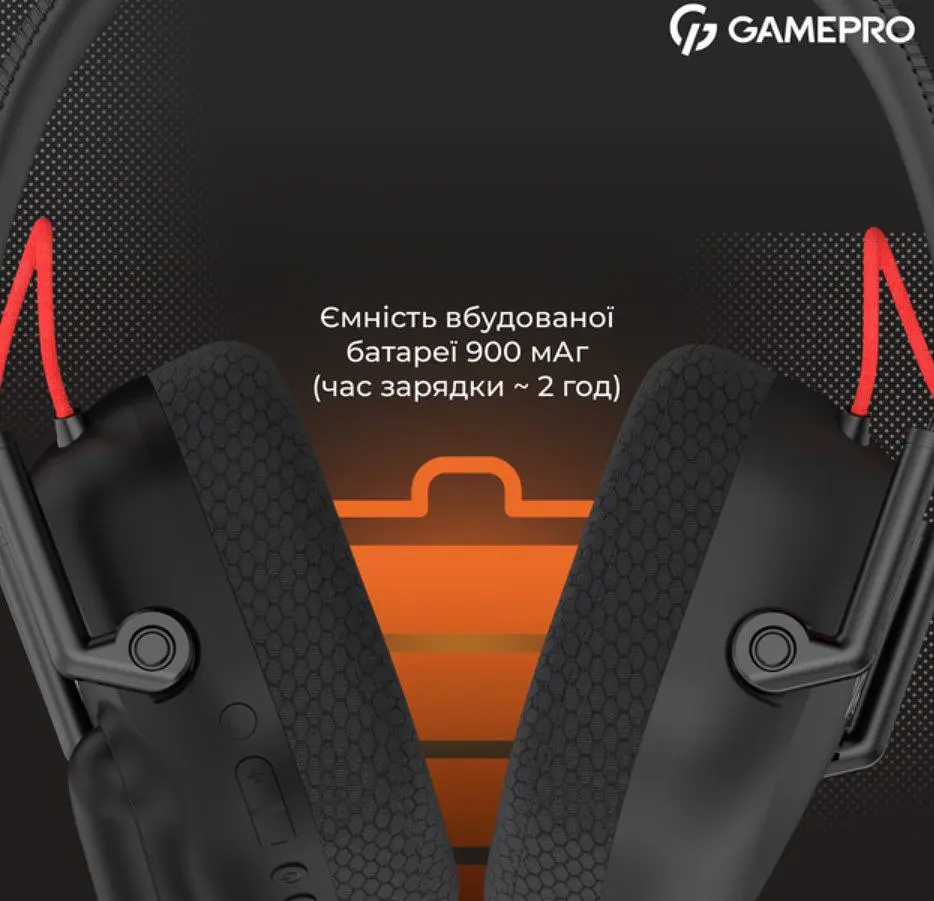 Ігрові навушники GamePro HSW-120-B Wireless Mercury Genesis Pro Black - фото 5