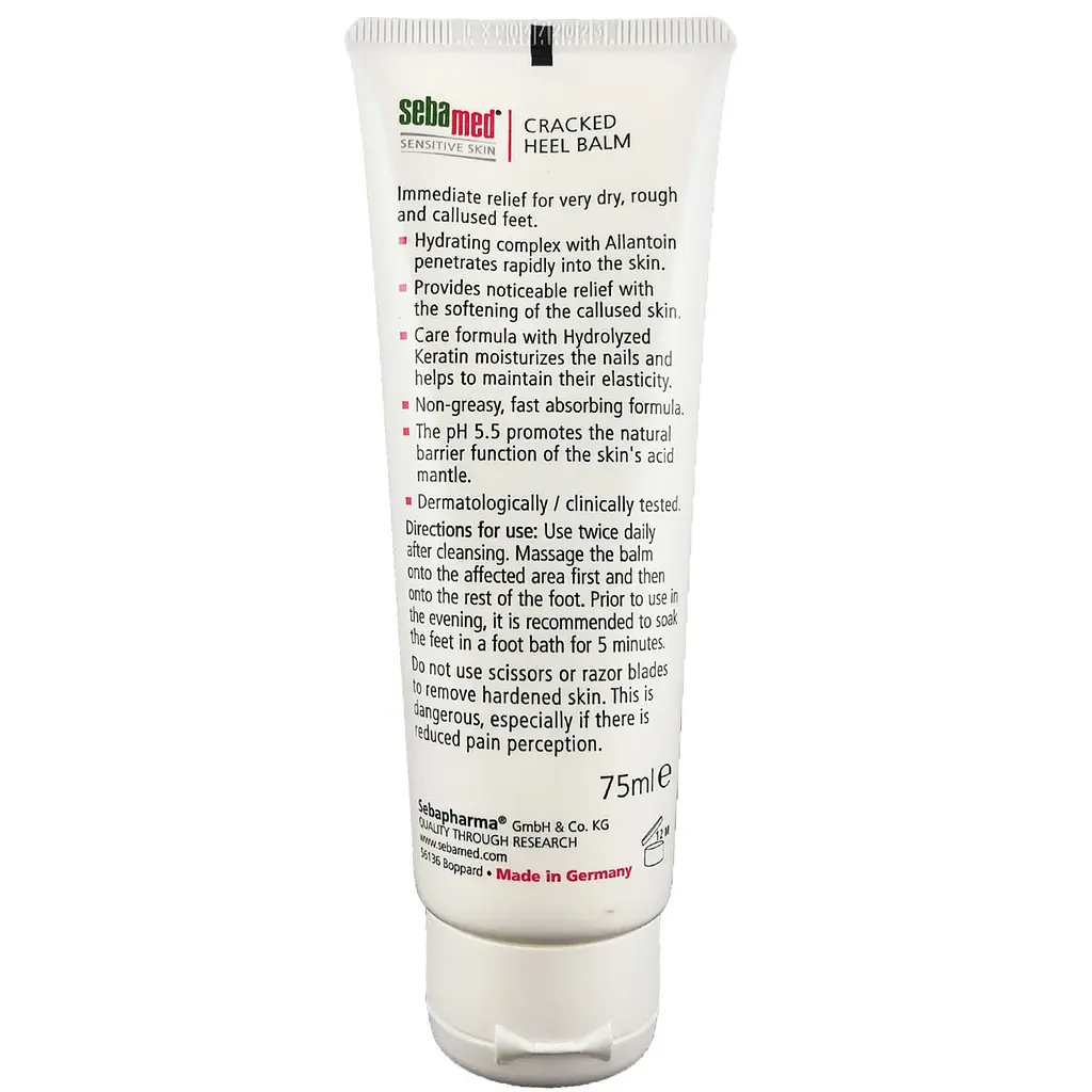 Бальзам Sebamed Sensitive Skin, для чутливої шкіри ніг від тріщин, 75 мл - фото 2