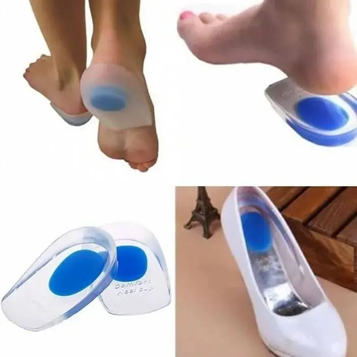 Силіконові подушечки для п'яти вставки для взуття L 40-45 пара Blue (16378) - фото 2