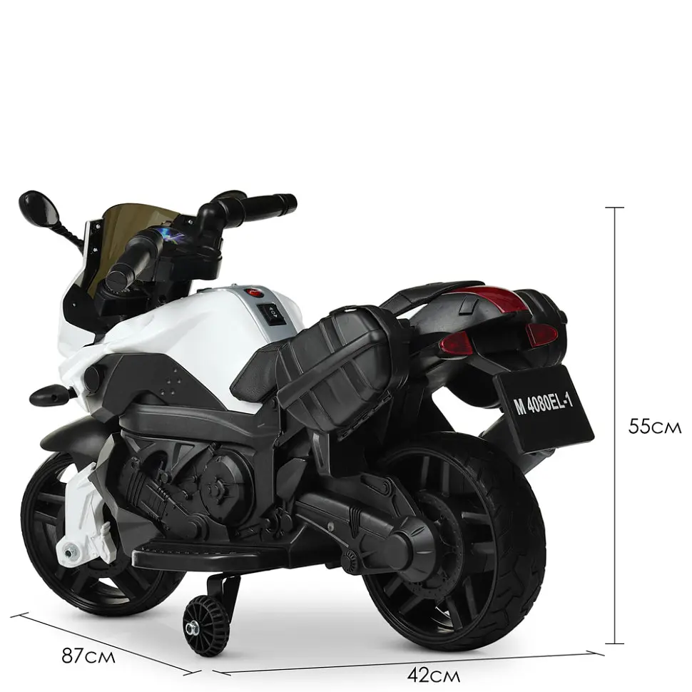 Детский электромобиль-мотоцикл Bambi Racer M 4080EL-1 до 20 кг - фото 2