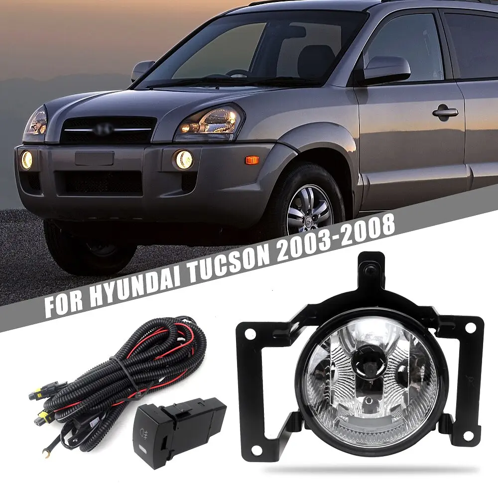 Протитуманні фари Hyundai Tucson 2004-2008 27W з проводкою Комплект (HY-298) - фото 6