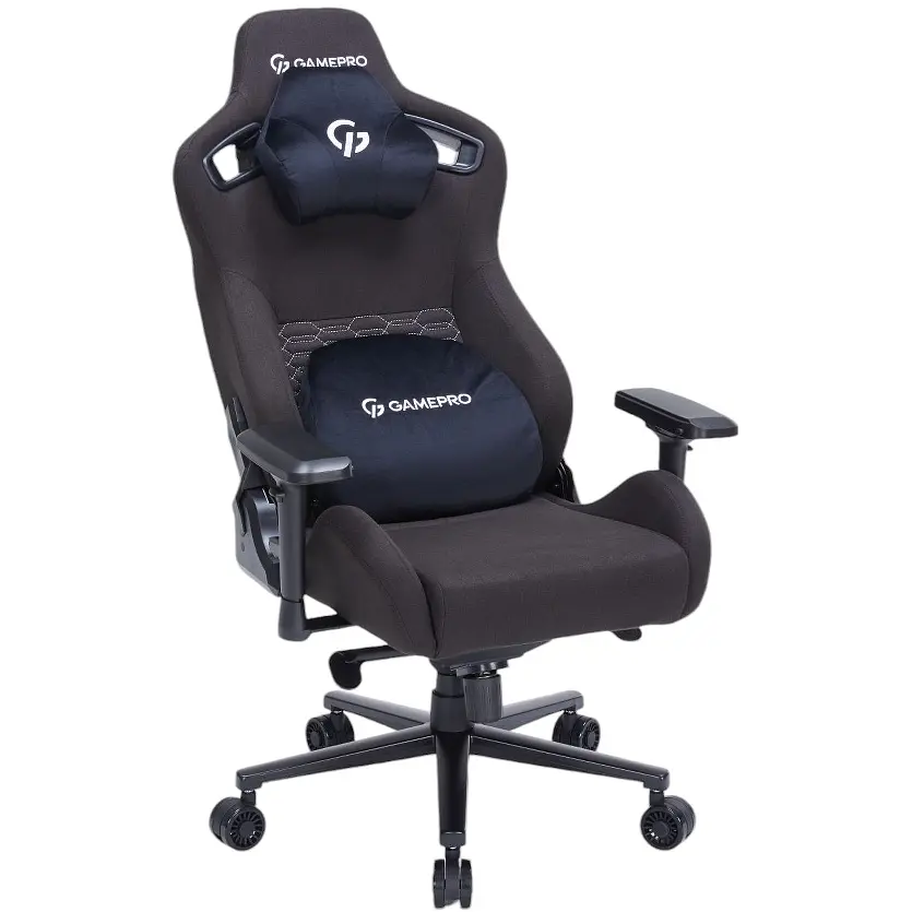 Ігрове крісло GamePro Size XL Fabric Black (GC900B) - фото 4