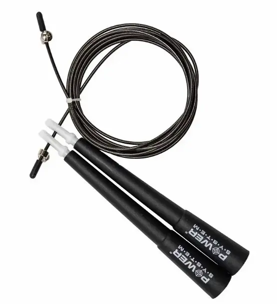 Скакалка швидкісна Power System PS-4033 Crossfit Jump Rope Black 2,8 м (PS-4033_Black) - фото 2