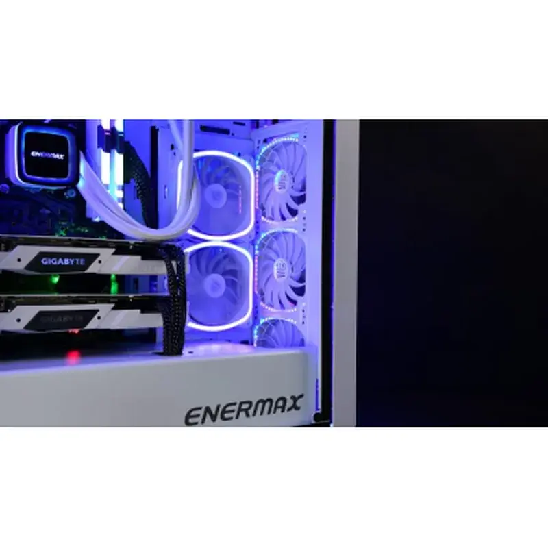 Кулер до корпусу Enermax SQUA RGB WHITE 3x 120 mm (3 PACK) (UCSQARGB12P-W-BP3) - фото 8