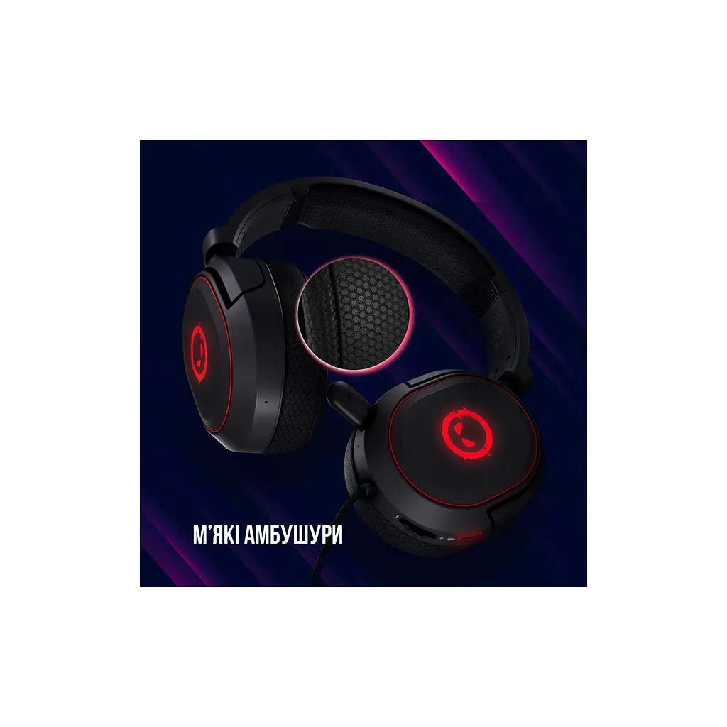 Навушники Lorgar Kaya 460 Gaming RGB USB Black (LRG-GHS460) - фото 11