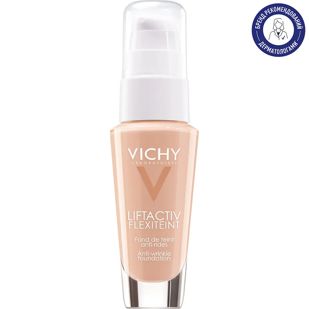 Тональний крем проти зморшок Vichy Liftactiv Flexilift Teint Anti-Wrinkle Foundation оттенок 25 Nude 30 мл - фото 2
