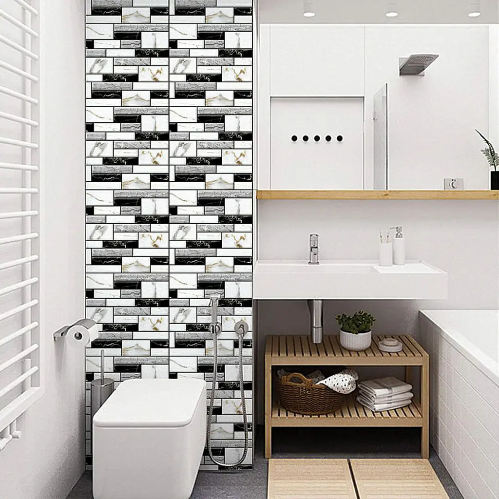 Декоративна ПВХ плитка на самоклейці Sticker Wall квадрат 300х300х5мм, ціна за 1 шт. (СПП-602) - фото 5