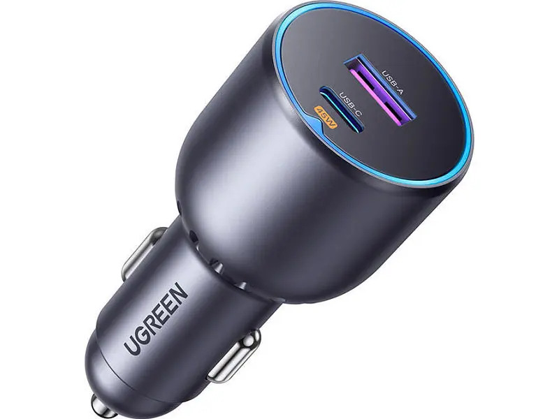 Автомобільний зарядний пристрій UGREEN EC701 63 W Gray (35023) - фото 2