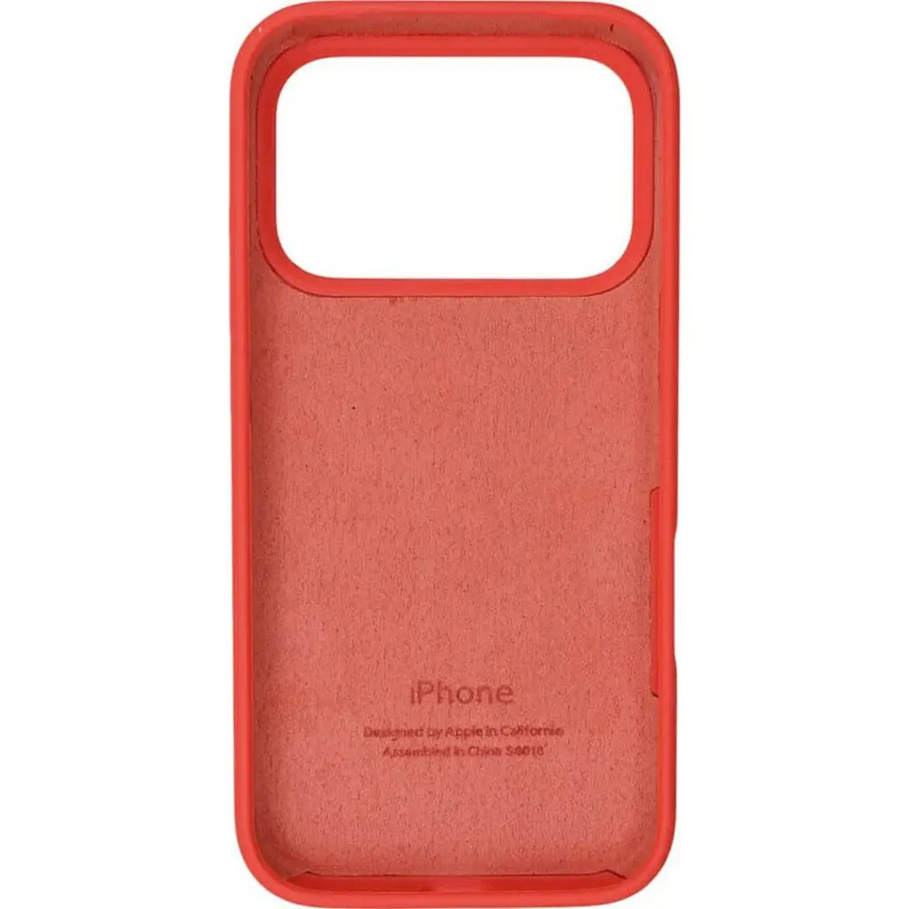 Чехол Silicone Case для Apple iPhone 17 Pro Pink Orange AA [145169] - фото 2