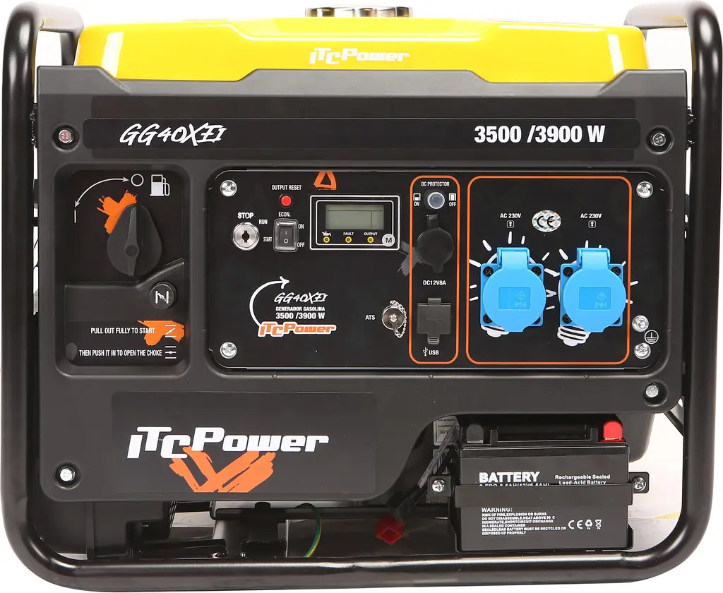 Генератор бензиновий ITC Power GG40Xi 3.5кВт [77601] - фото 3