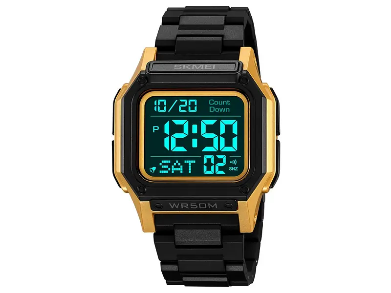 Чоловічий наручний годинник 2264BKGDBK Black-Gold-Black Skmei acs0030090 - фото 3