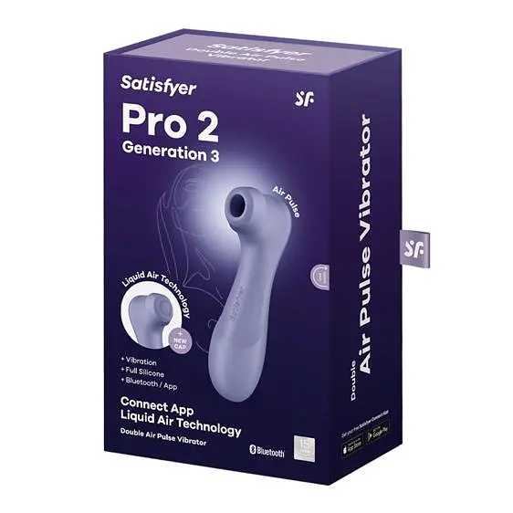 Кліторальний стимулятор - Satisfyer Pro 2 Generation 3 With Liquid Air Lilac Bluetooth/(App)