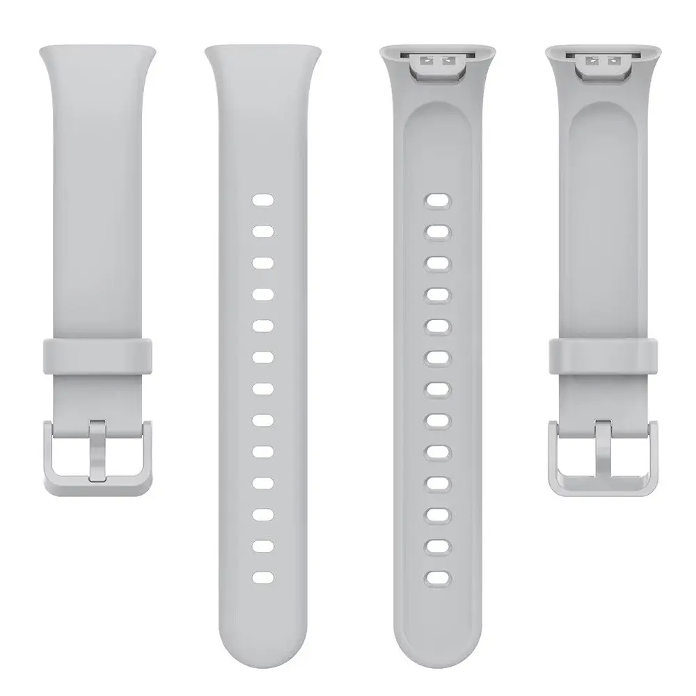 Силіконовий ремінець Tamister для Xiaomi Mi Smart Band 7 Pro Gray - фото 4