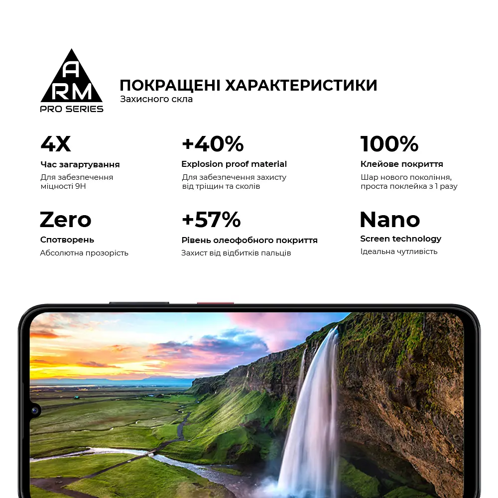 Захисне скло на ZTE Blade A55 4G/A35 4G з олеофобним покриттям, Pro, повне проклеювання, антистатичний і пиловідштовхуючий шар, 9H, самоклеючеся, 2.5D, на весь екран, антистатичний клей, ArmorStandart (ARM81349) - фото 5