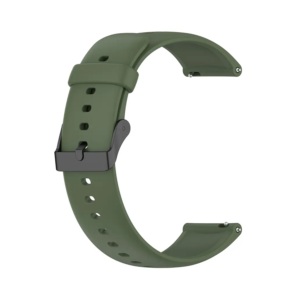 Силіконовий ремінець для смарт-годин BeWatch HW Huawei Watch 22 мм Хакі (102HW10) - фото 2