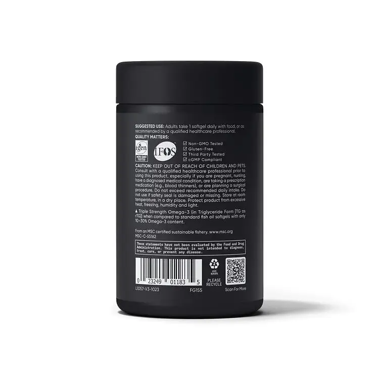 Риб'ячий жир Sports Research Omega-3 Fish Oil 1250 mg Triple Strength, 90 капсул - фото 3
